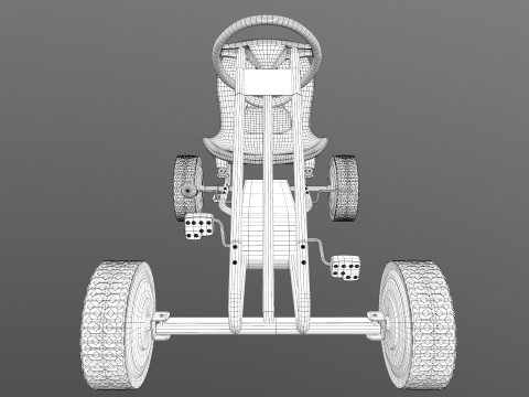 Pedal Powered Car Model 3D