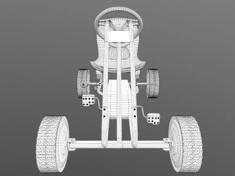 Pedal Powered Car 3D Model