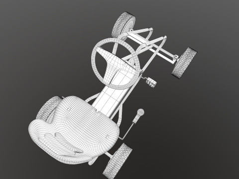 Pedal Powered Car Model 3D