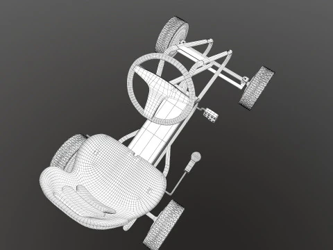 Pedal Powered Car 3D Model