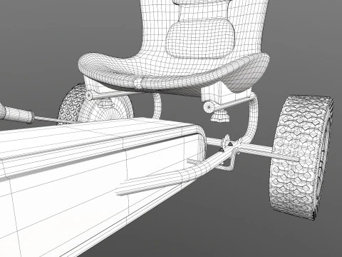 Pedal Powered Car 3D Model