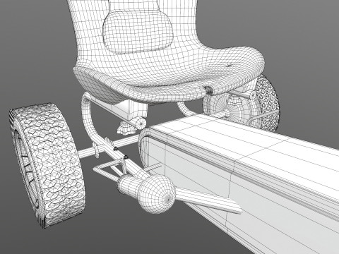 Pedal Powered Car Model 3D