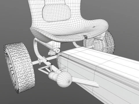 Pedal Powered Car 3D Model