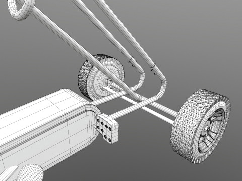 Pedal Powered Car Model 3D