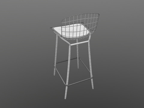Cafe Chair 3D Model