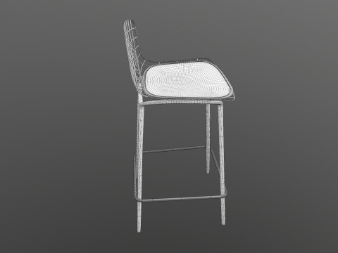 Cafe Chair 3D Model