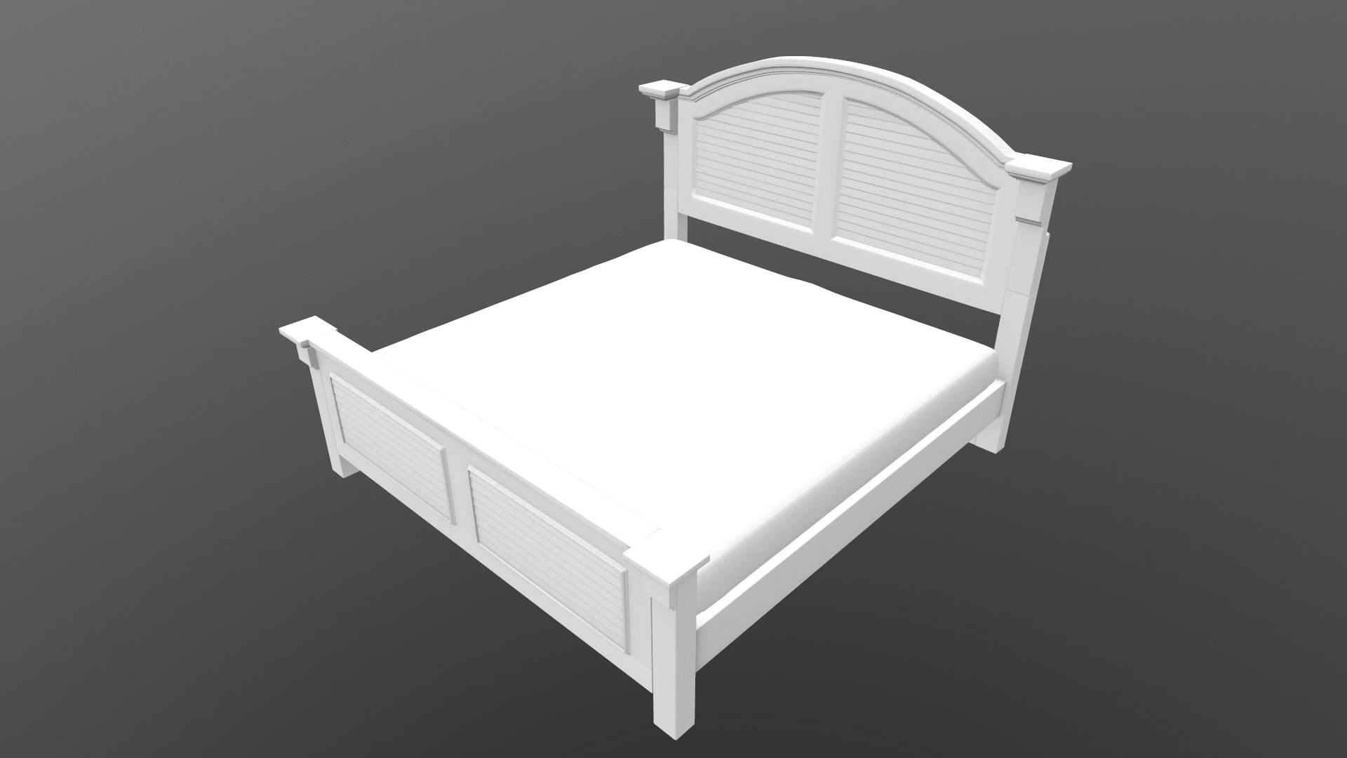 ベッド 3Dモデル .c4d .max .obj .3ds .fbx .stl .blend 