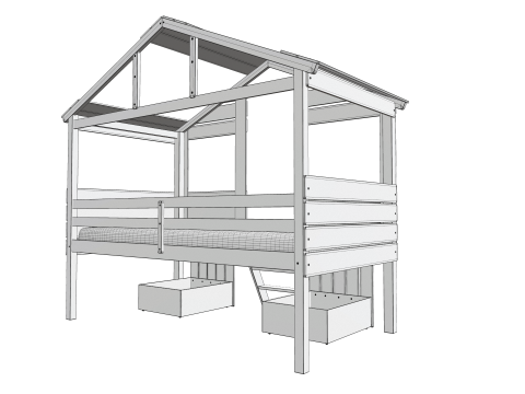 Baby Bed Modelo 3D