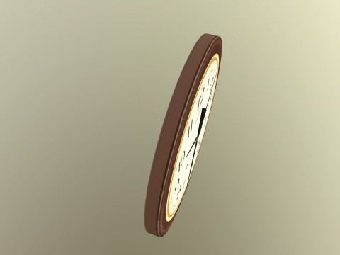 Wall Clock Model 3D