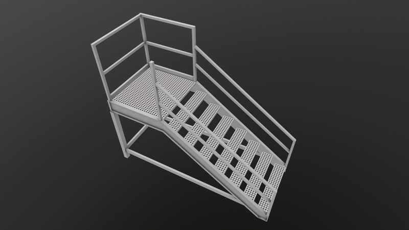 Stair 3D 모델 .c4d .max .obj .3ds .fbx .stl .blend 