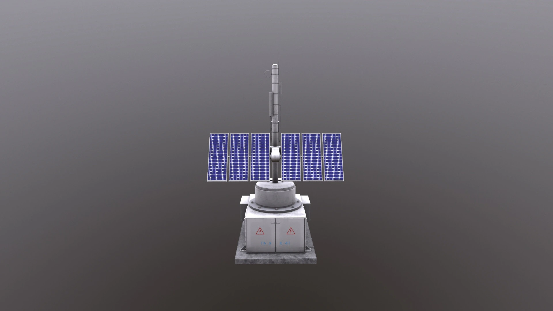 Solar Panel 3D Model .c4d .max .obj .3ds .fbx .stl .blend 