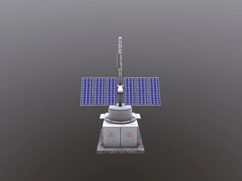 太阳能电池板 3D 模型