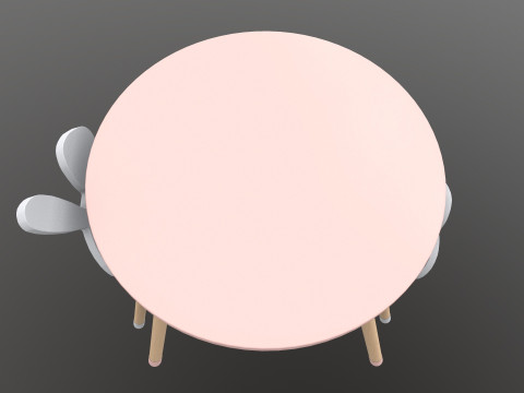 Kids Chair Table 3D 모델