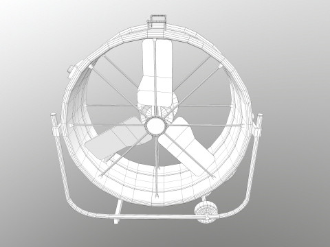 Industrial fan 3D 模型