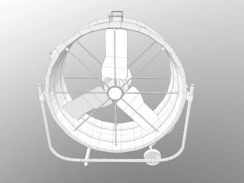 Industrial fan 3D Model