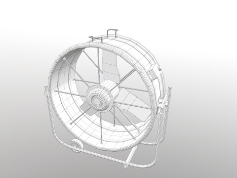 Industrial fan 3D 模型