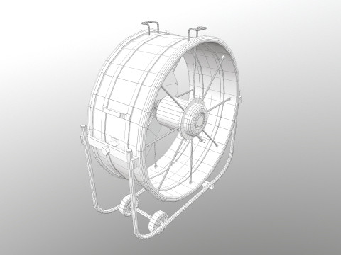 Industrial fan 3D 模型