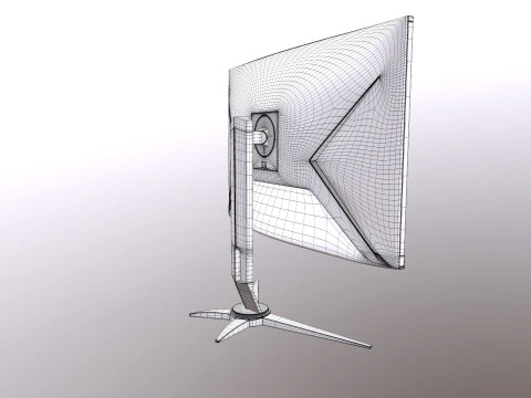AOC Monitor 3D Model