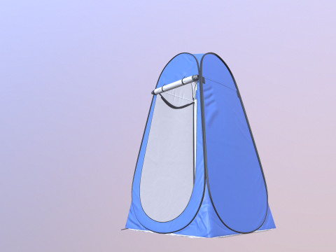 Camping Toilet Tent 3D Model