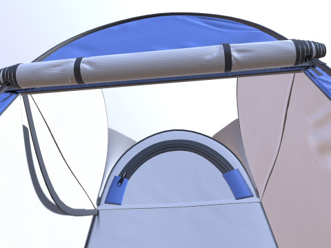 Camping Toilet Tent 3D-Modell