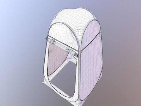 Camping Toilet Tent 3D-Modell