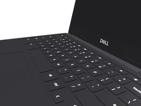 Dell Laptop 3D 模型