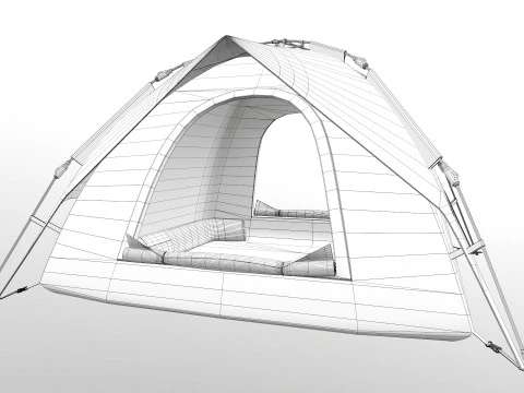 Mibril Camping tent 3D Model