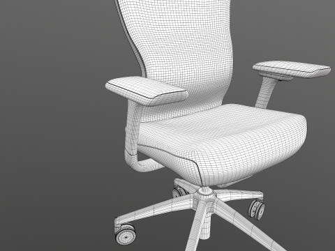 Motion High Back chair 3D Модель