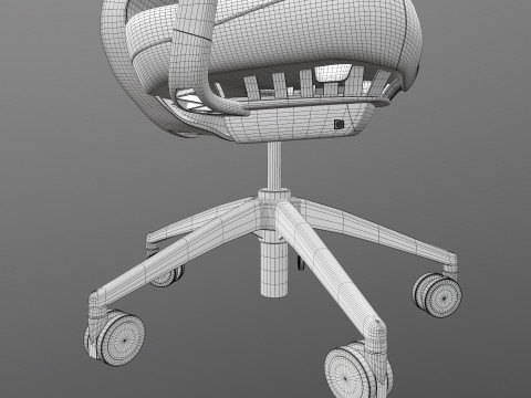 Motion High Back chair 3D Модель