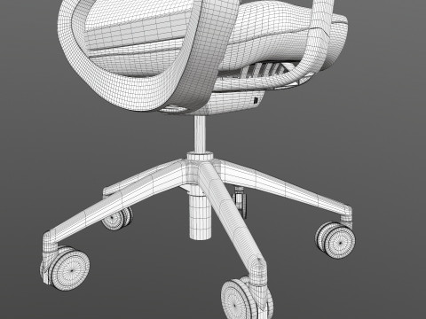 Motion High Back chair 3D Модель
