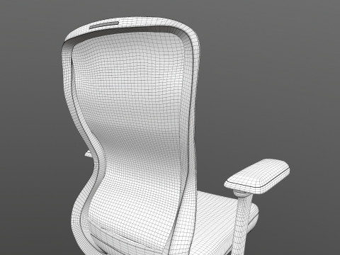 Motion High Back chair 3D Модель