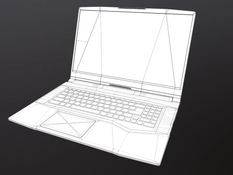 MSI Gaming Laptop 3D Model
