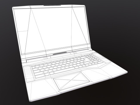 MSI Gaming Laptop Modelo 3D