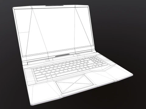 MSI Gaming Laptop 3D Model