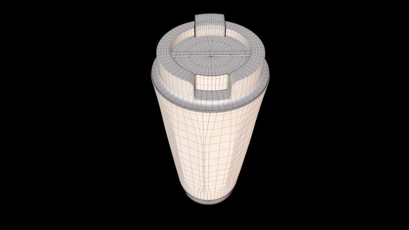 Stainless Thermal Mug 3D Модель .c4d .max .obj .3ds .fbx .stl .blend 
