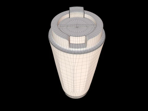 Edelstahl-Thermobecher 3D Modell