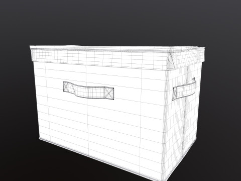 Storage Box with Lid 3D Model