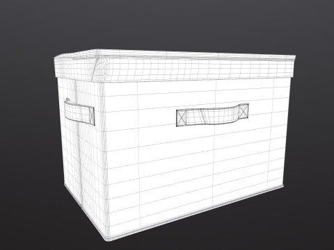 Storage Box with Lid 3D Model