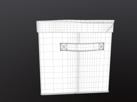 Storage Box with Lid 3D Model
