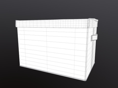 Storage Box with Lid 3D Model