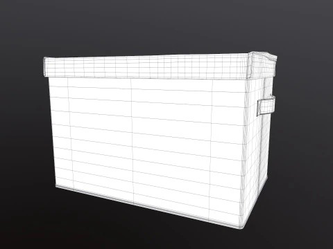 Bo&icirc;te de rangement avec couvercle Modèle 3D