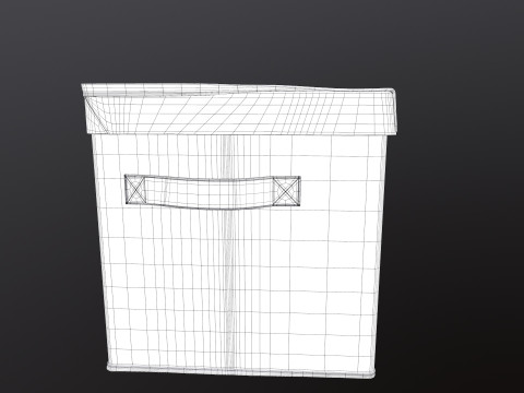 Storage Box with Lid 3D Model
