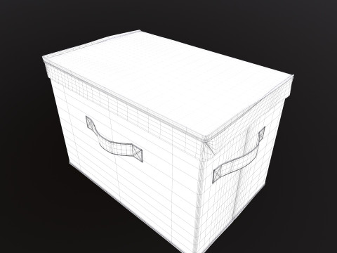 Storage Box with Lid 3D Model