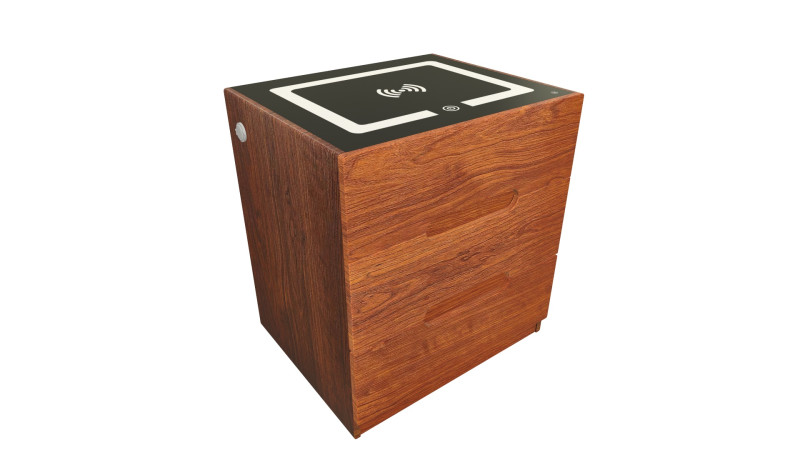 Wooden wifi side table 3D Model .c4d .max .obj .3ds .fbx .stl .blend 