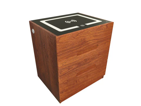 WLAN-Beistelltisch aus Holz 3D Modell