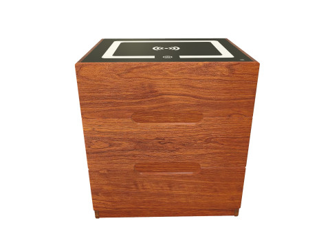 Wooden wifi side table 3D Model