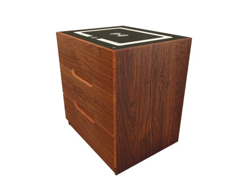 Wooden wifi side table 3D Model