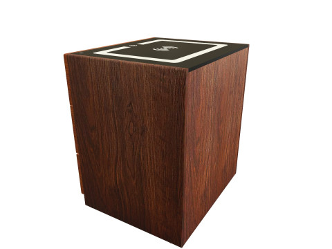 Wooden wifi side table 3D Model