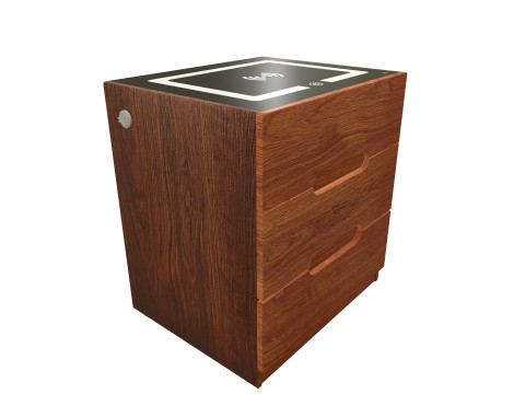Wooden wifi side table 3D Model