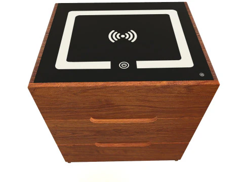 Wooden wifi side table 3D Model